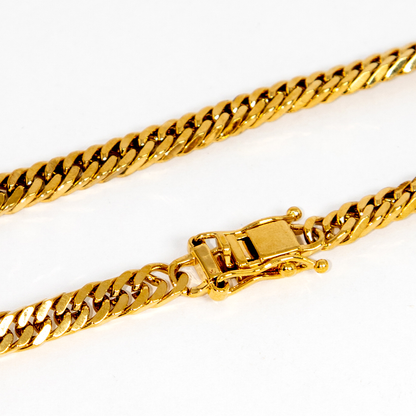 Pulseira Elo Duplo Grumet Banhado em Ouro 18K