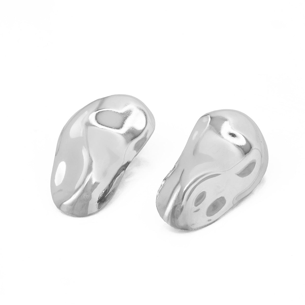 Brinco Orgânico Assimétrico Grande Banhado