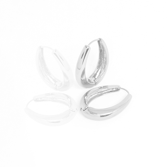 Brinco Argola Oval Lisa Banhada