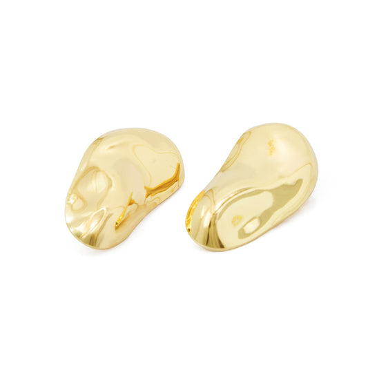 Brinco Orgânico Assimétrico Grande Banhado