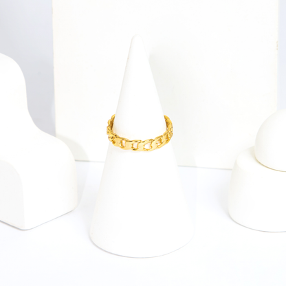 Anel Ajustável Elos de Corrente