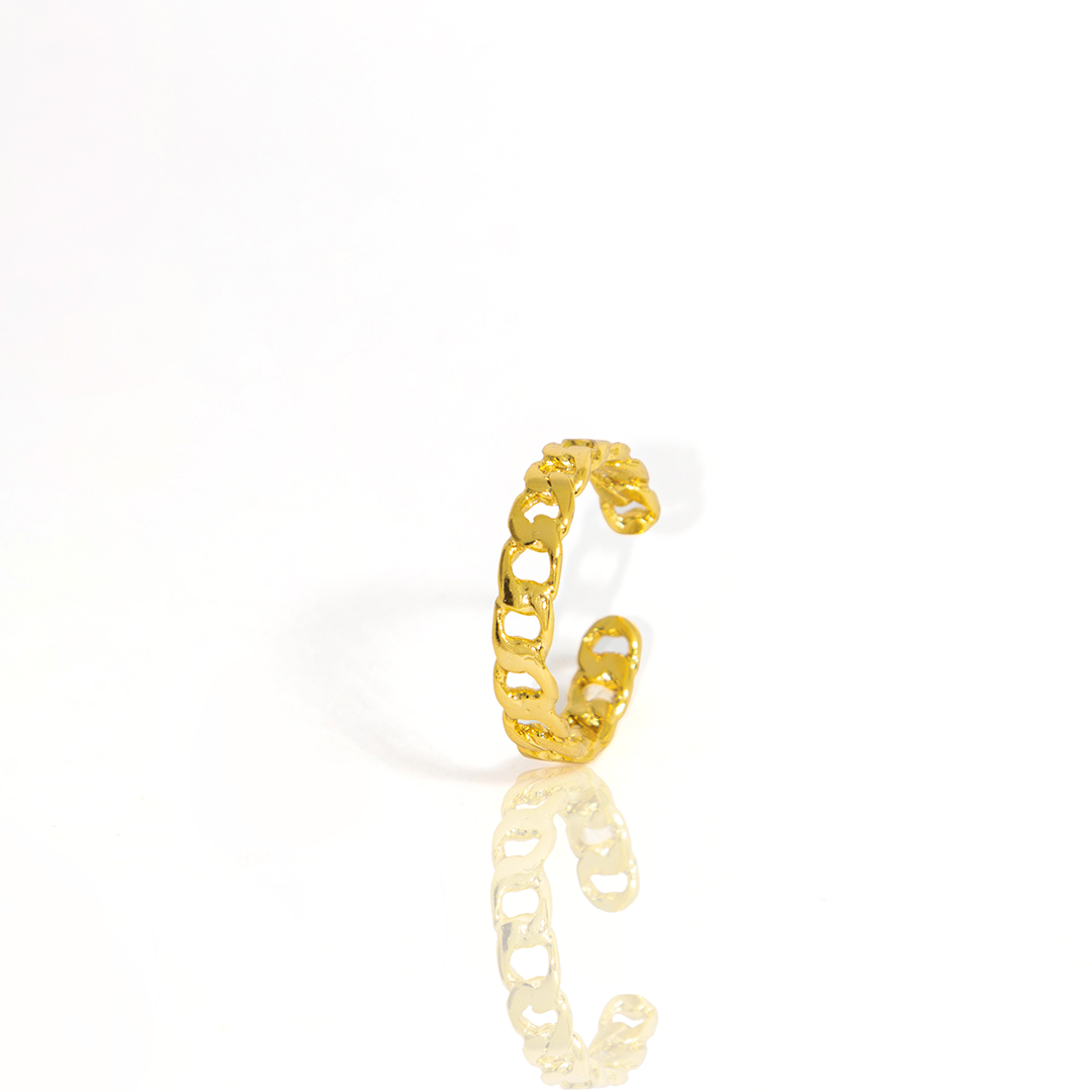 Anel Ajustável Elos de Corrente