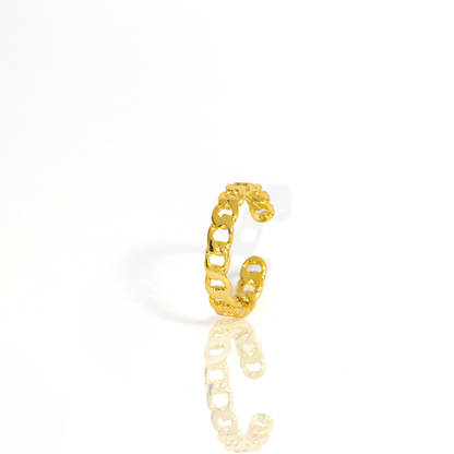 Anel Ajustável Elos de Corrente