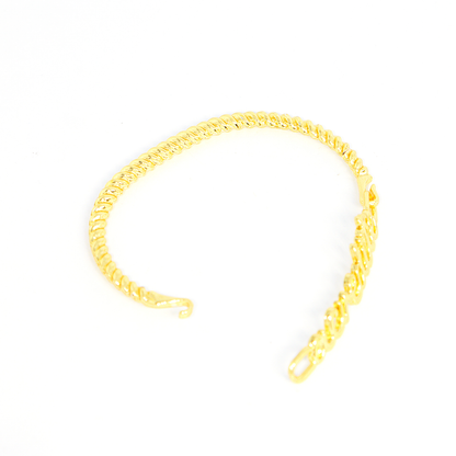 Bracelete Acredite Torcido Banhado A Ouro