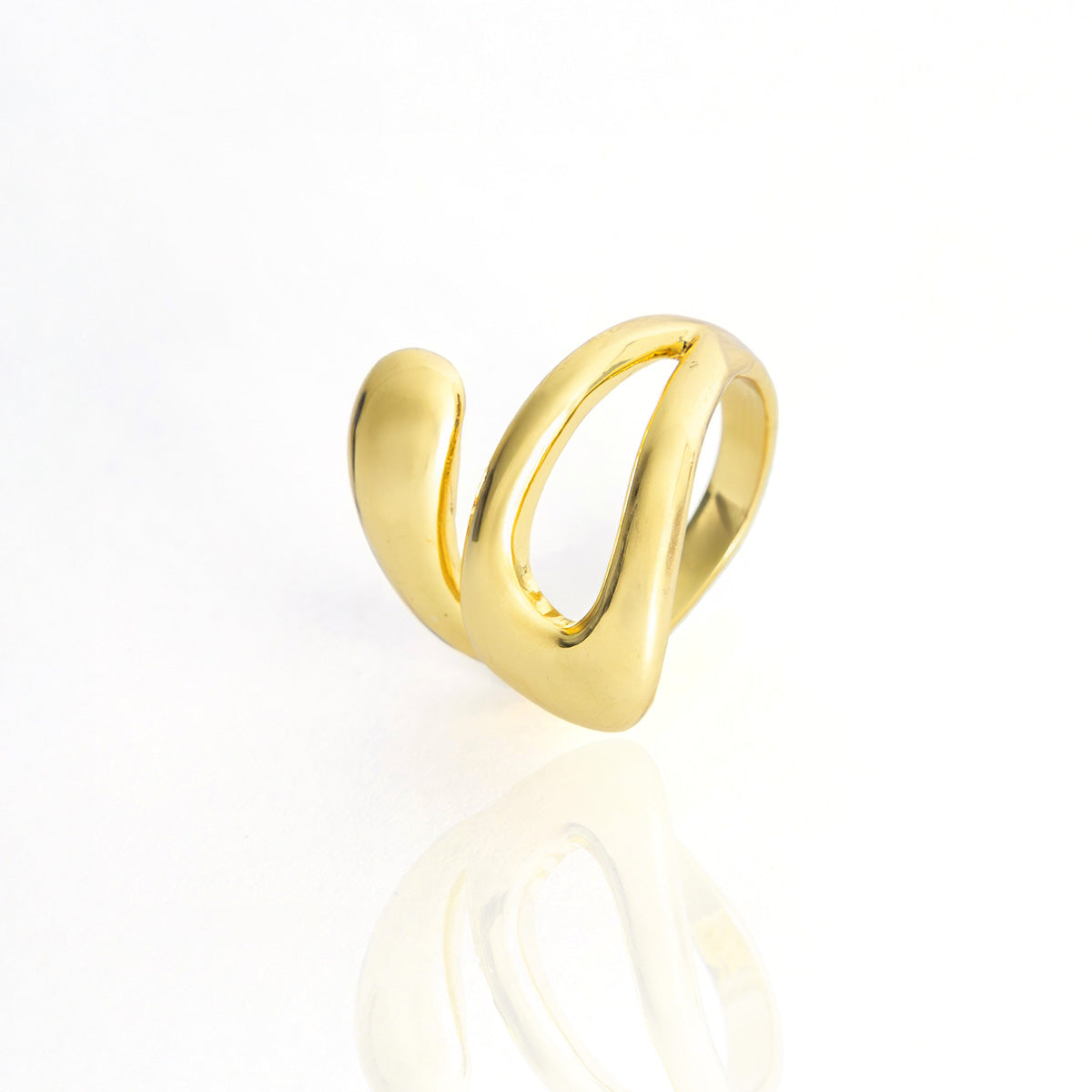 Anel Orgânico Regulável Gota Vazada